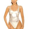 Zwemkleding LA Sisters | Metallic Open Back Swimsuit