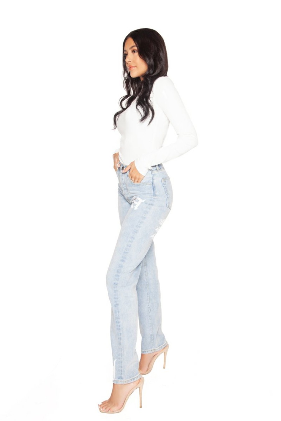 Jeans LA Sisters | Graffiti Straight Leg Jeans