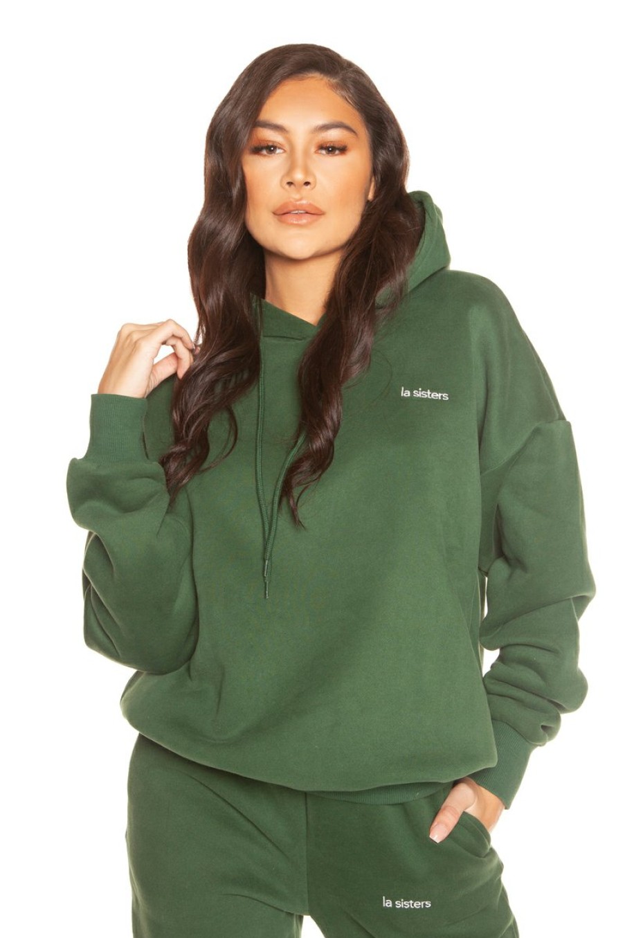 Truien LA Sisters | Essential Hoodie Green