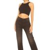 Jeans LA Sisters | Rhinestone Straight Leg Jeans Black