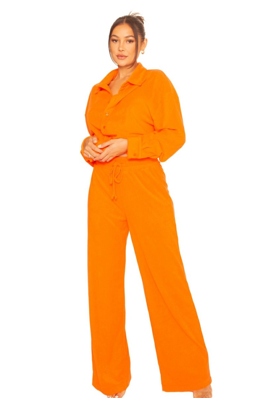 Broeken LA Sisters | Towel Pants Orange