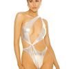 Zwemkleding LA Sisters | Metallic Twist Swimsuit