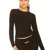 Tops LA Sisters | Long Sleeve Lounge Top Black