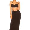 Two Pieces LA Sisters | Ruched Maxi Two Piece Black