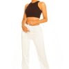 Broeken LA Sisters | Casual Track Pants White