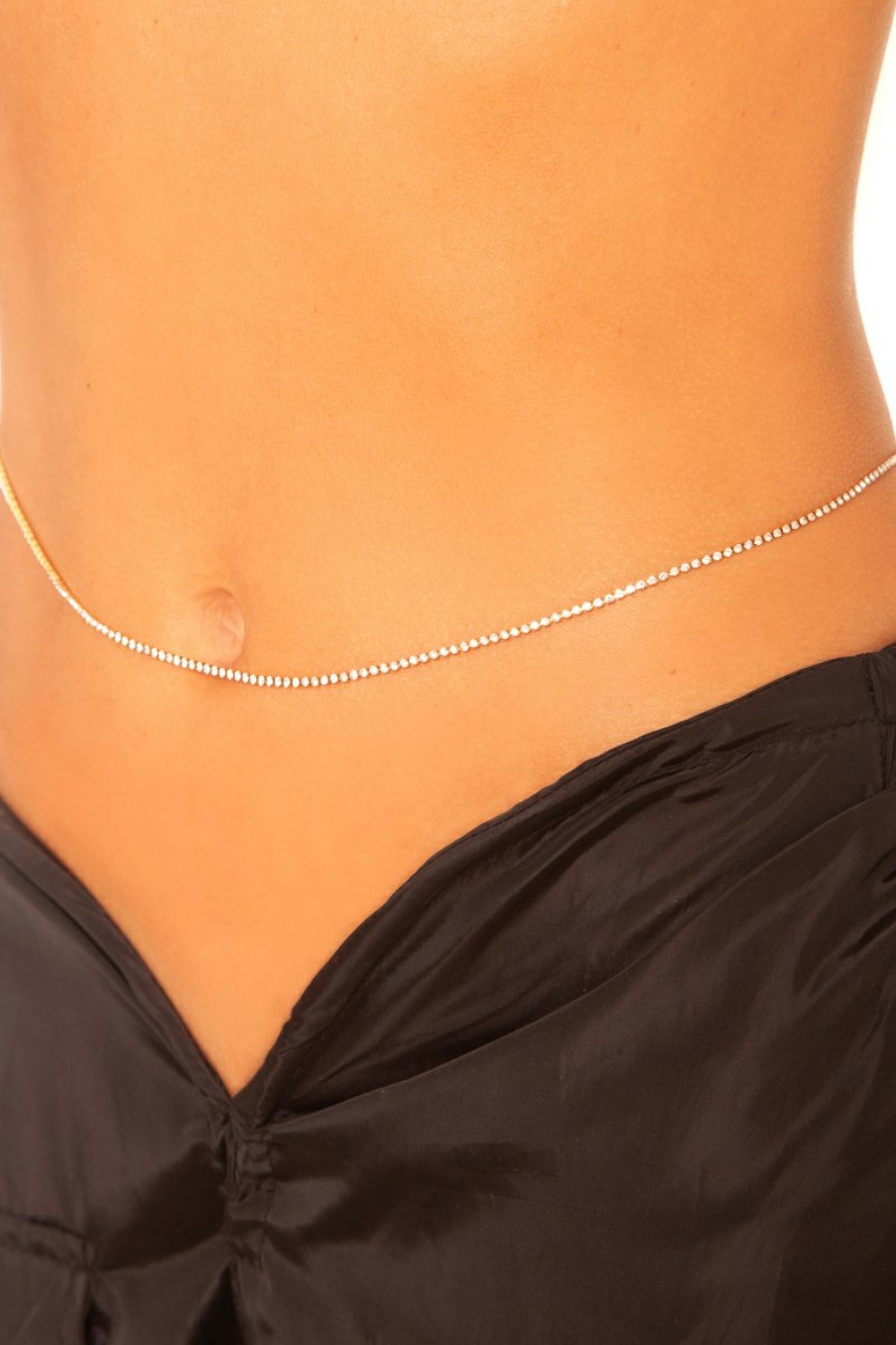 Sieraden LA Sisters | Rhinestone Belly Chain