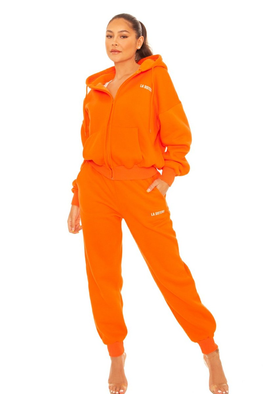 Broeken LA Sisters | Essential Sweatpants 2.0 Orange