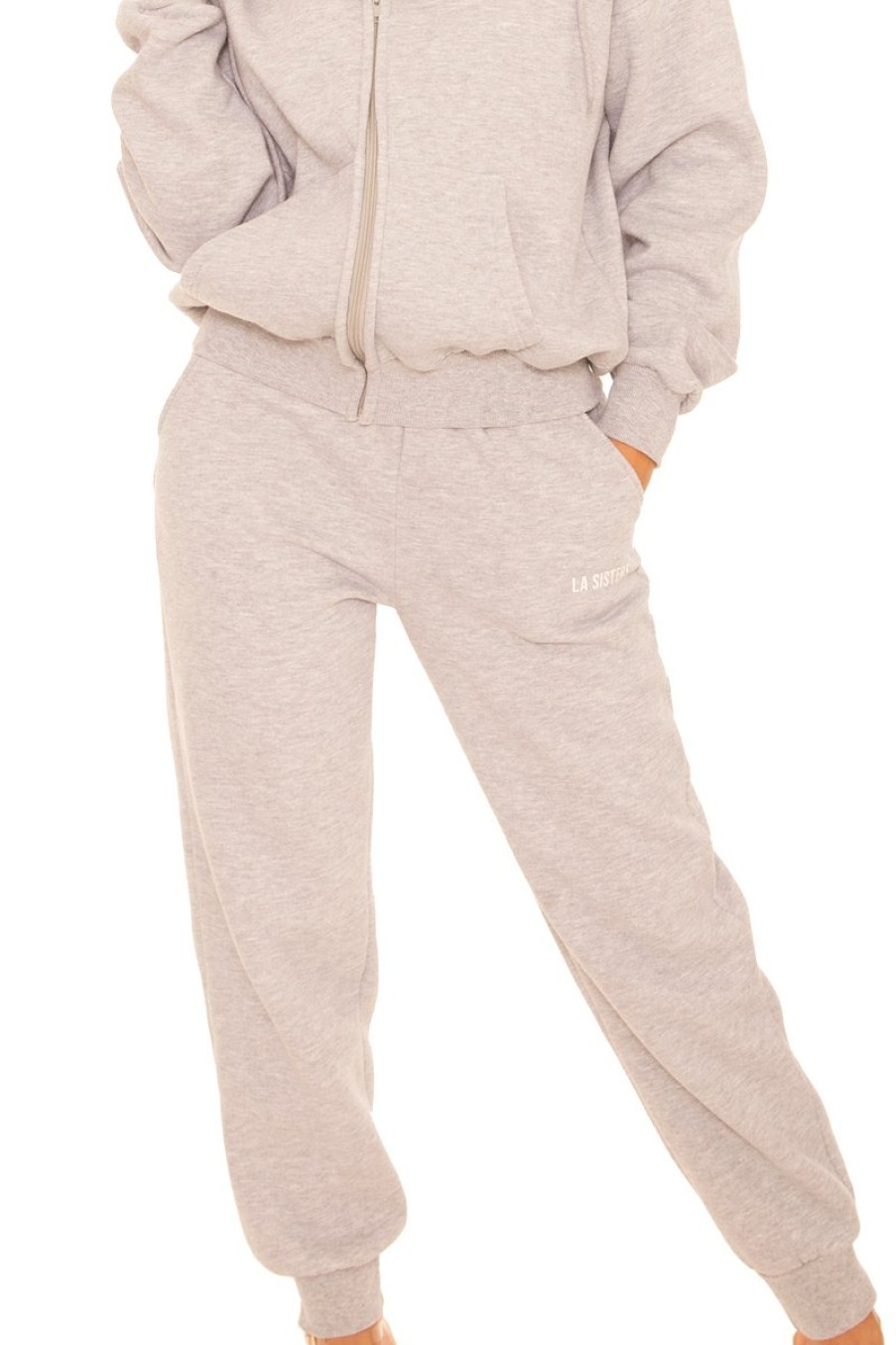 Broeken LA Sisters | Essential Sweatpants 2.0 Grey