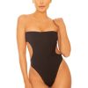 Zwemkleding LA Sisters | Strapless Bandeau Swimsuit Black