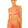 Zwemkleding LA Sisters | Triangle Ruched Bikini Swirl