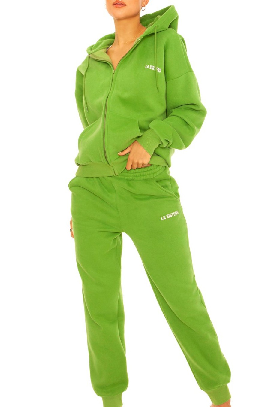 Broeken LA Sisters | Essential Sweatpants 2.0 Green