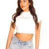 Tops LA Sisters | Angel Crop Top White