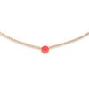 Sieraden LA Sisters | Rhinestone Smiley Necklace Pink