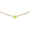 Sieraden LA Sisters | Rhinestone Smiley Necklace Green