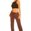 Broeken LA Sisters | Casual Trackpants Brown