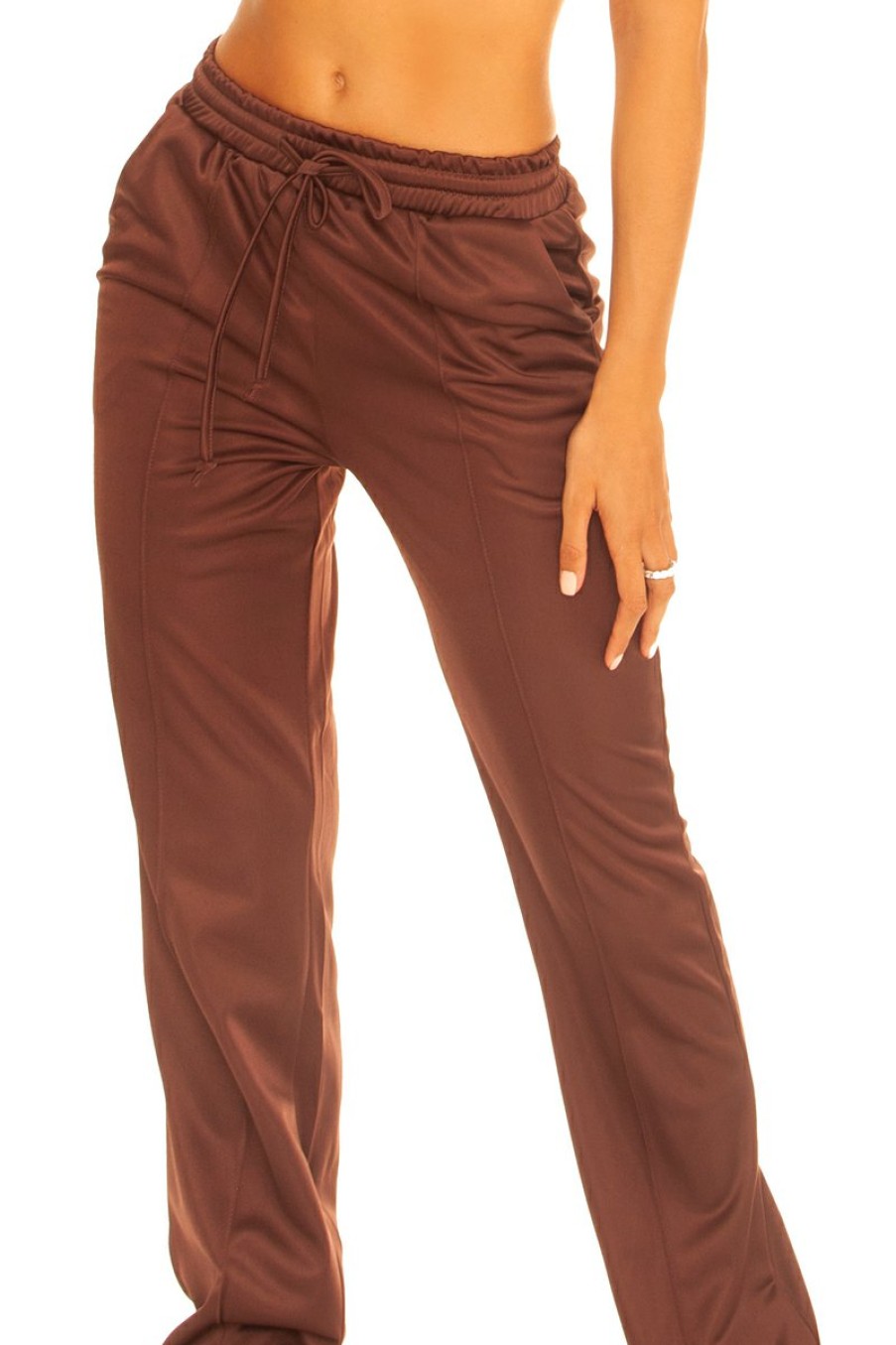 Broeken LA Sisters | Casual Trackpants Brown