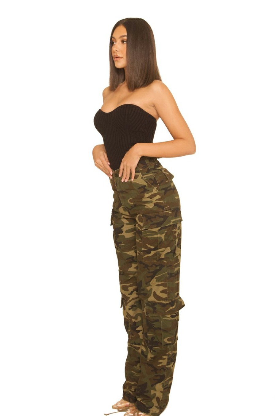 Broeken LA Sisters | Camouflage Pants 2.0 Army