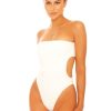 Zwemkleding LA Sisters | Strapless Bandeau Swimsuit White