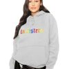 Truien LA Sisters | Rainbow Hoodie Grey