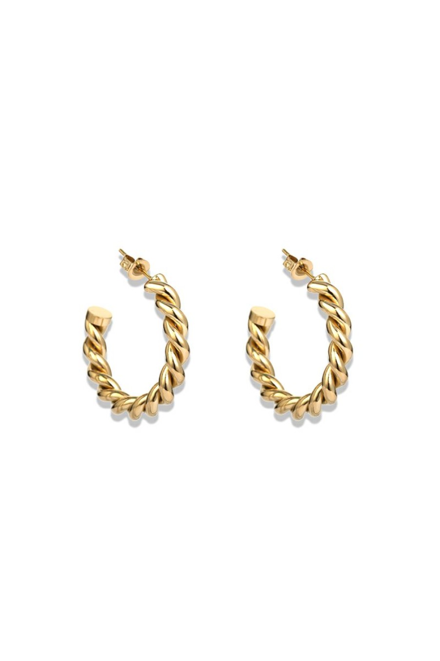 Sieraden LA Sisters | Twist Hoop Earrings