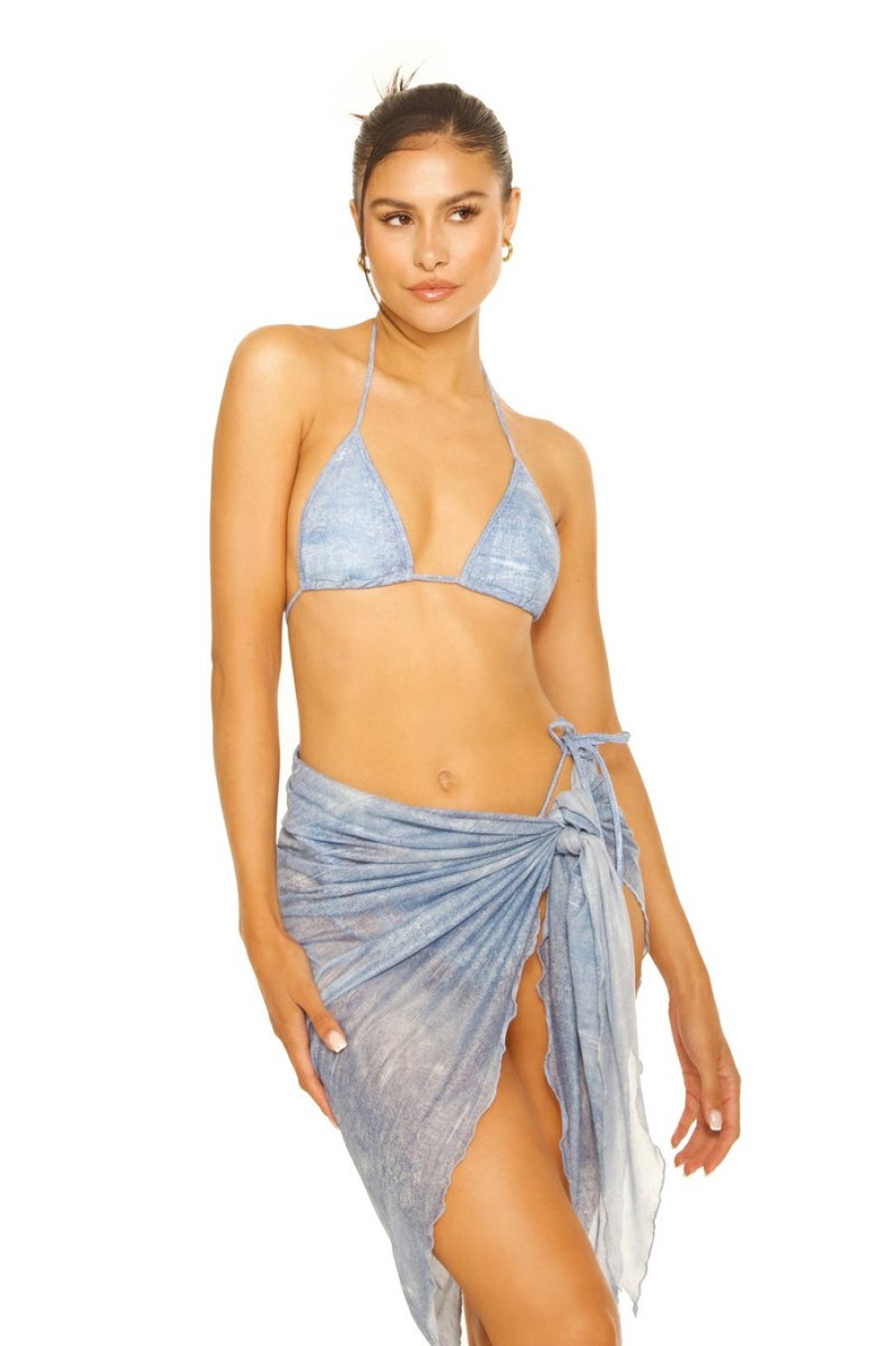 Zwemkleding LA Sisters | Mesh Sarong Denim