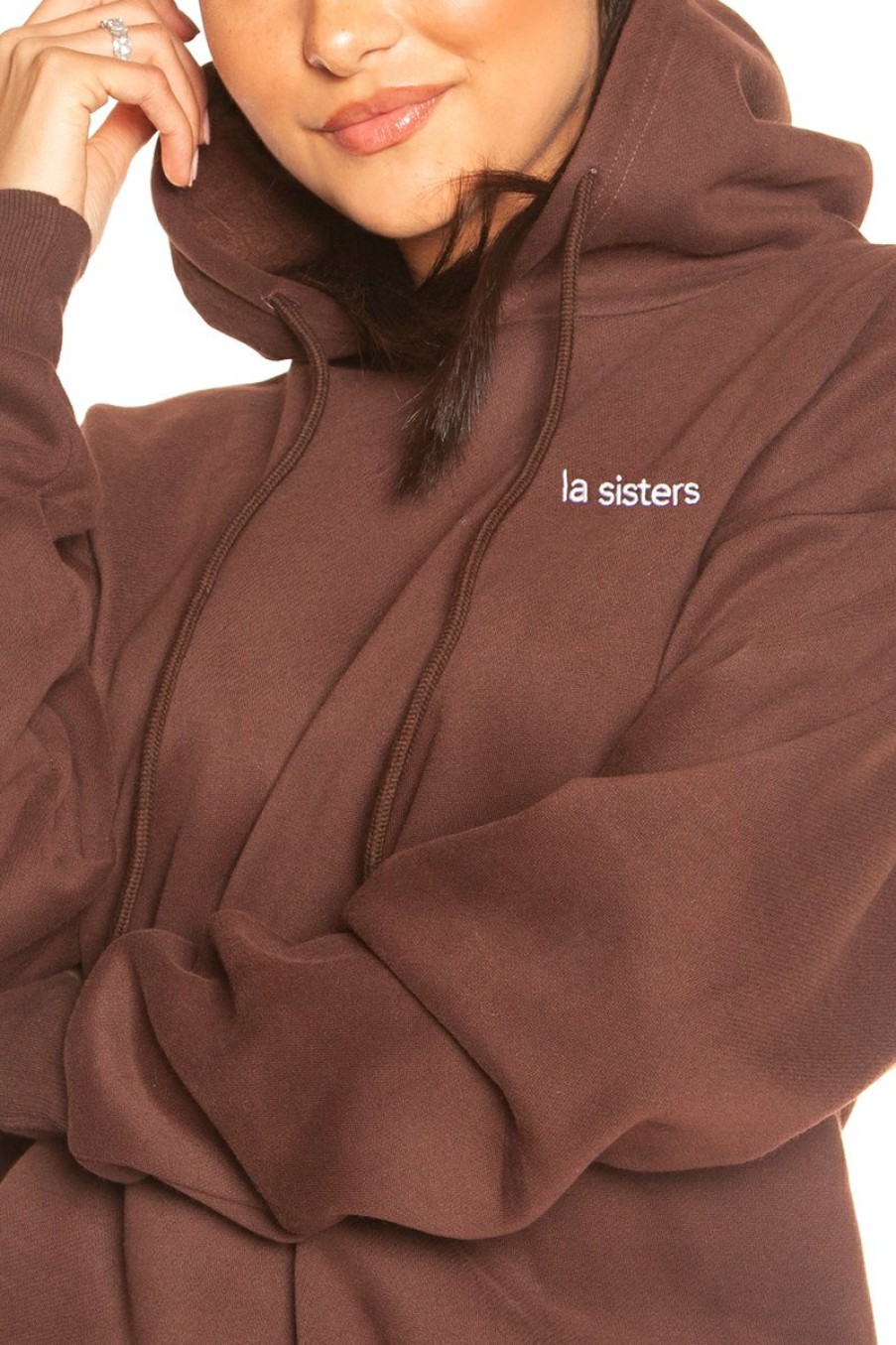 Truien LA Sisters | Essential Hoodie Brown