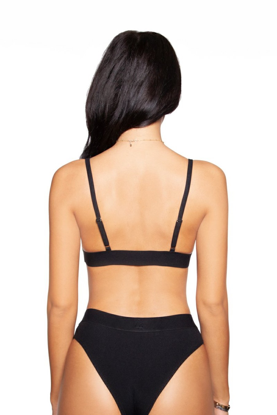 Zwemkleding LA Sisters | Sporty Ribbed Bikini Black