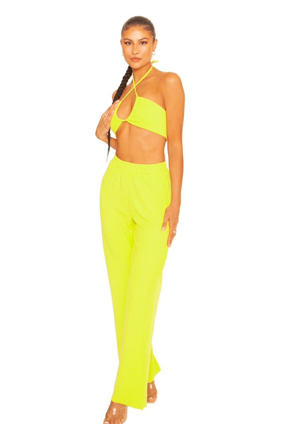 Two Pieces LA Sisters | Fine Ribbed Two Piece Lime