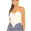 Tops LA Sisters | Knitted Bandeau Top Off-White