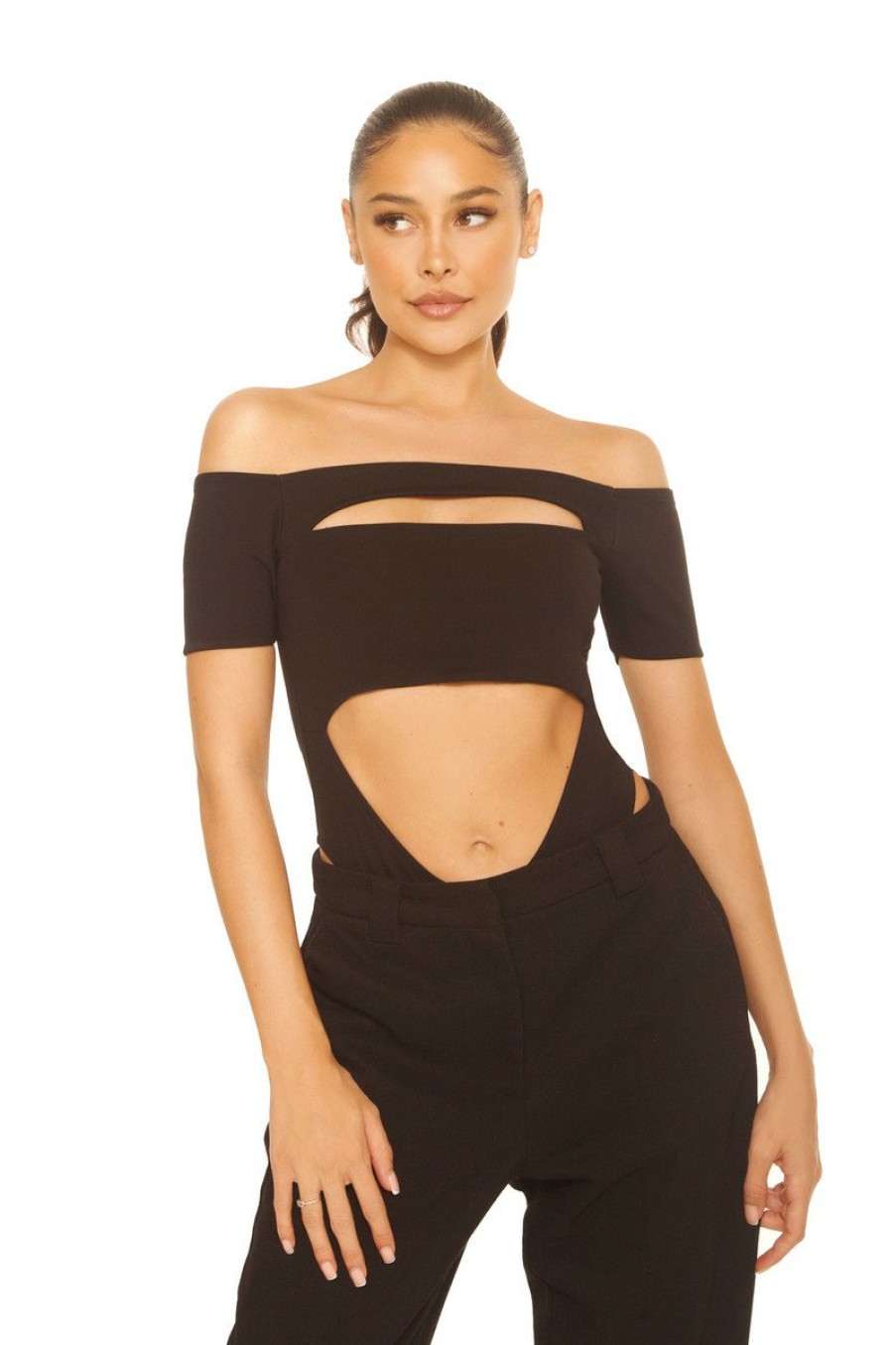 Bodysuits LA Sisters | Bandeau Cut Out Bodysuit